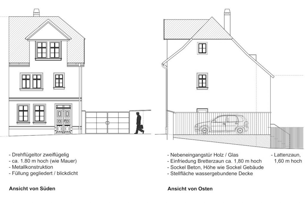 Sanierung Mittelgasse 15, Auszug Planungsunterlagen.